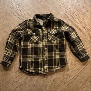 Eddie Bauer Kids Plaid Jacket in Brown and Tan